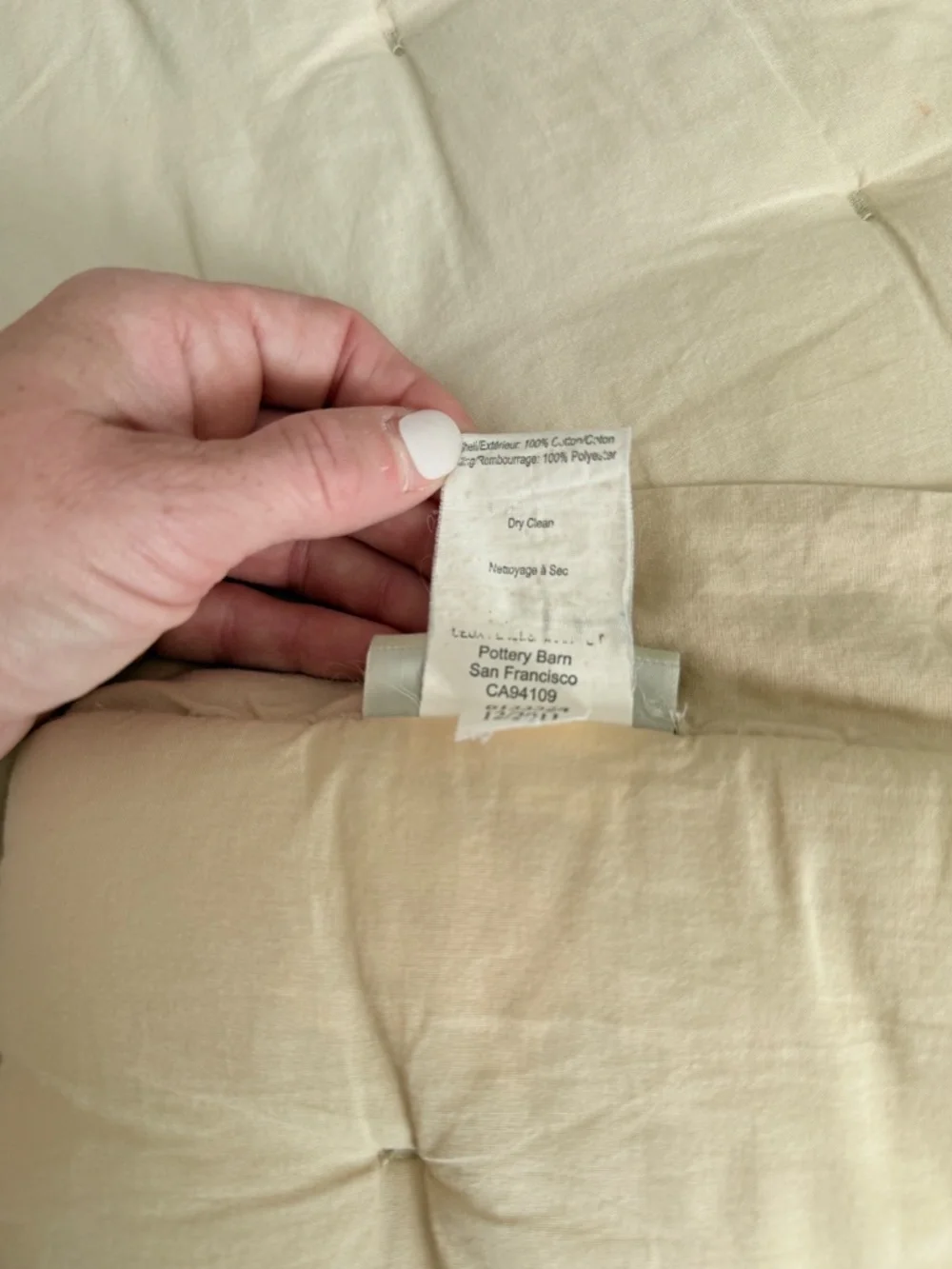 Pottery Barn Quilted Comforter Camel Tan King Size
